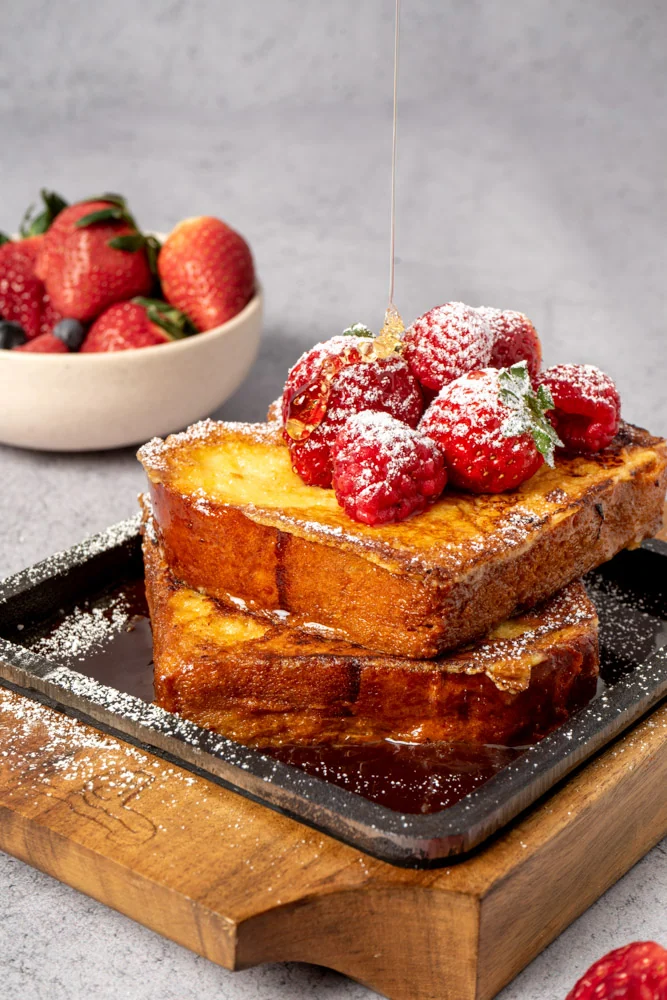Sizzling French toast